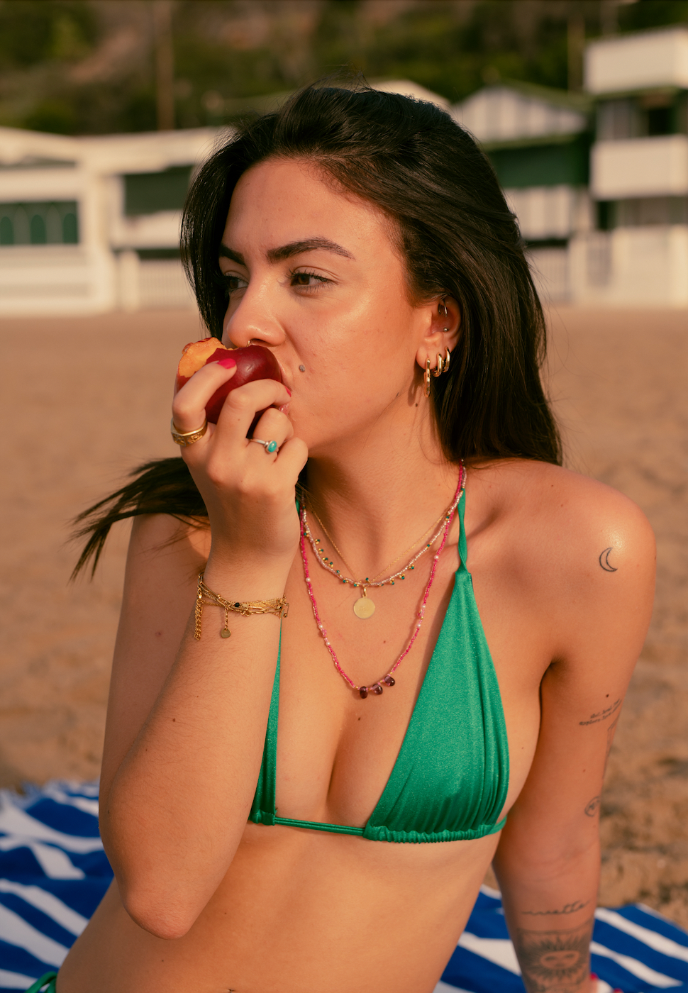 CARIOCA - Braguita con tiras / Solid Green